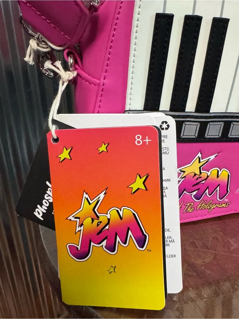 JEM and the Holograms Figural Keytar Glow Crossbody Bag